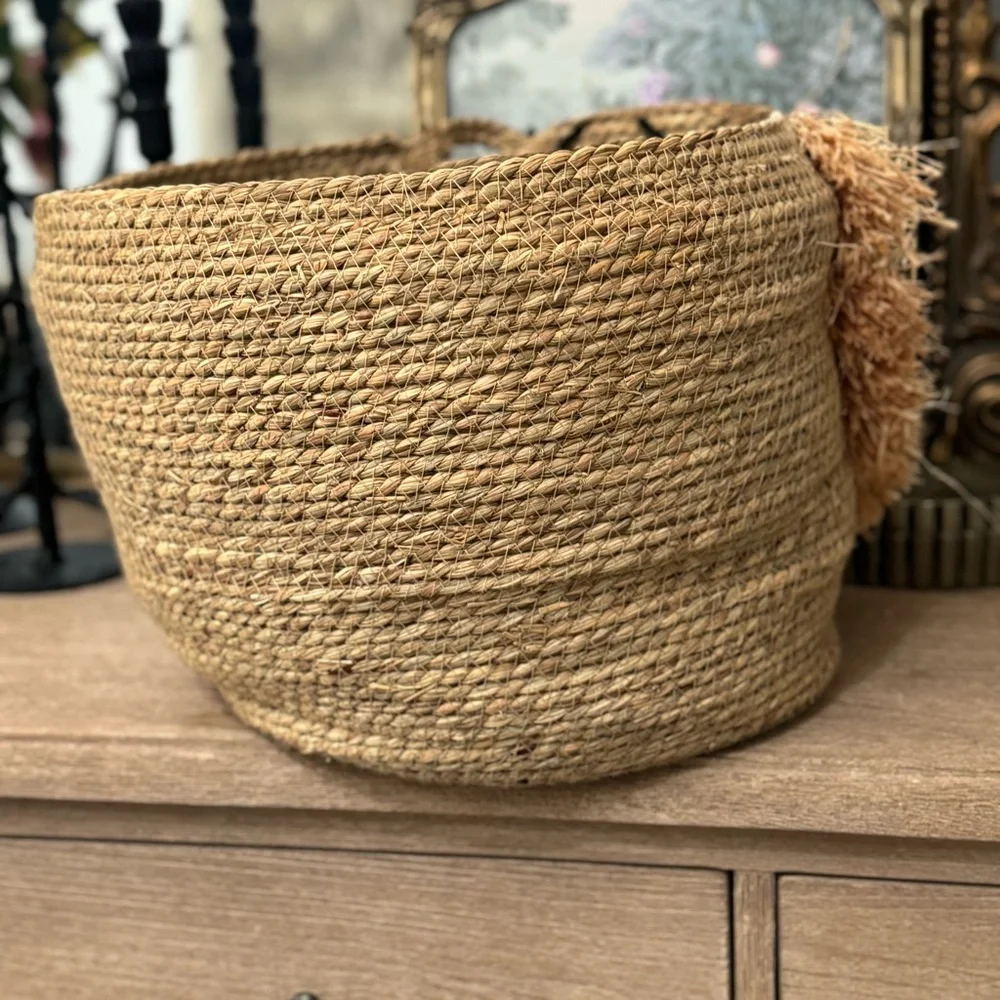 Handmade woven seagrass